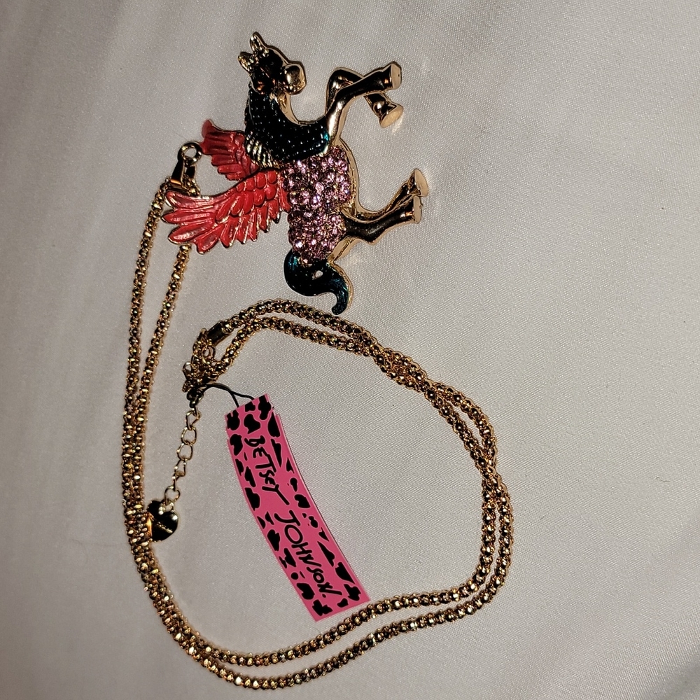 Pink Pegasus pendant